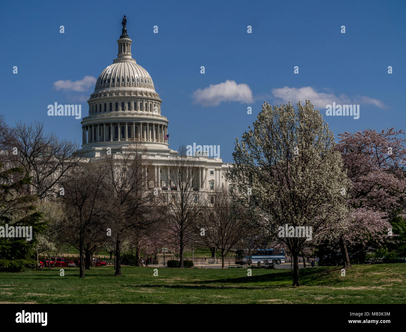 Washington dc capitol building spring hi-res stock photography and ...