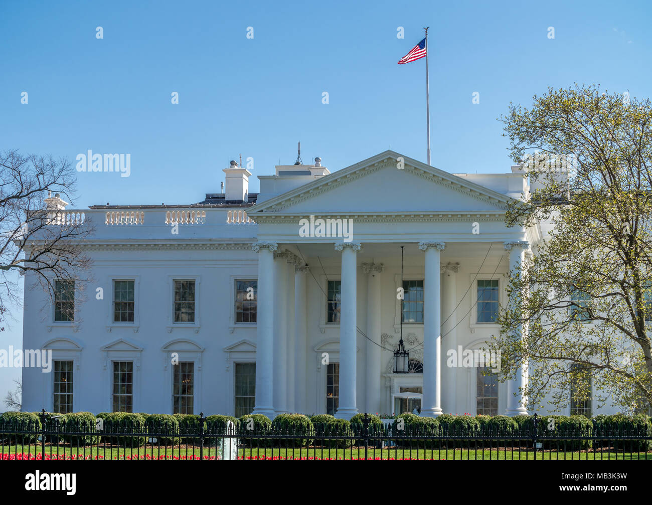 The White House in Washington D.C. Stock Photo