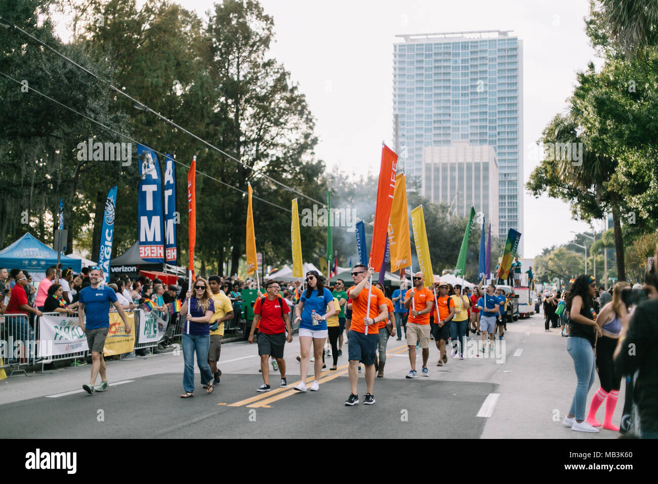 Orlando employees pride parade hi-res stock photography and images - Alamy