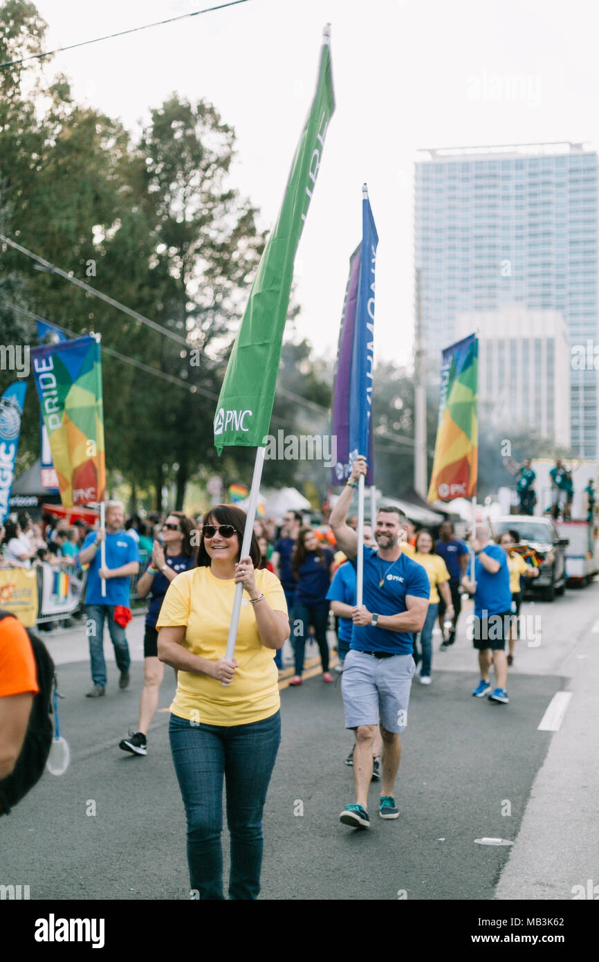 Orlando employees pride parade hi-res stock photography and images - Alamy