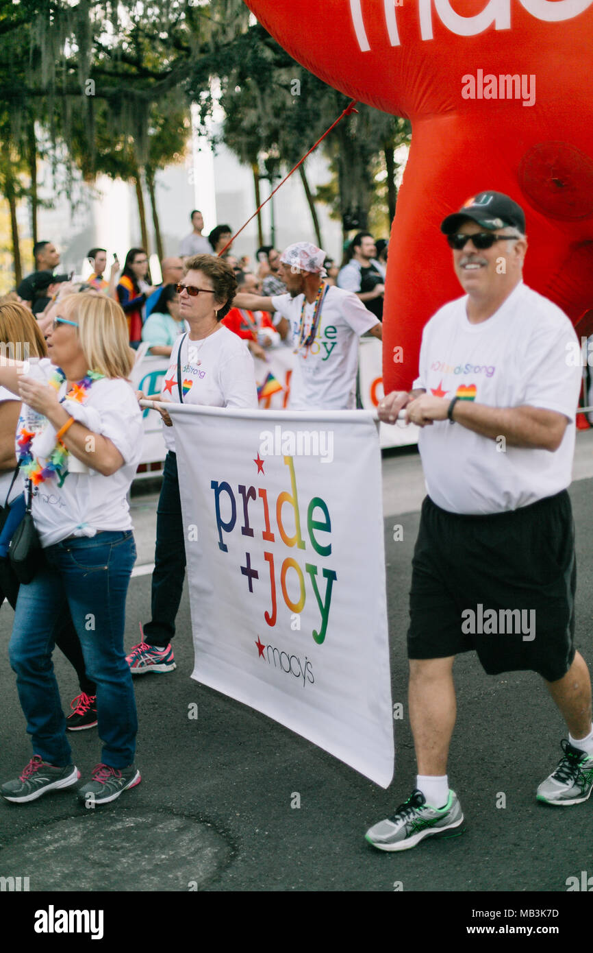 Orlando employees pride parade hi-res stock photography and images - Alamy