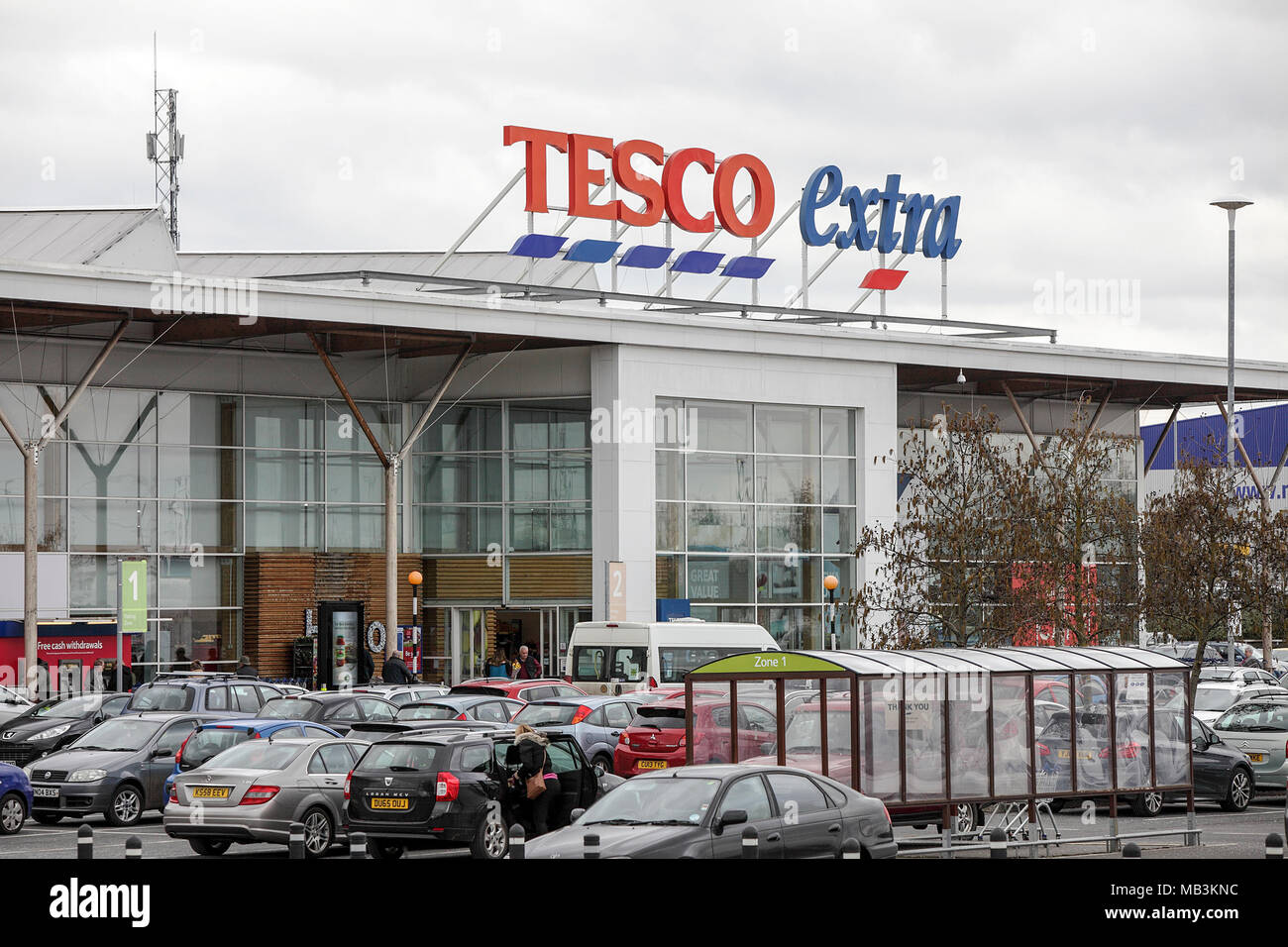 Tesco Superstore Supermarket Exterior High Resolution Stock Photography and Images Alamy