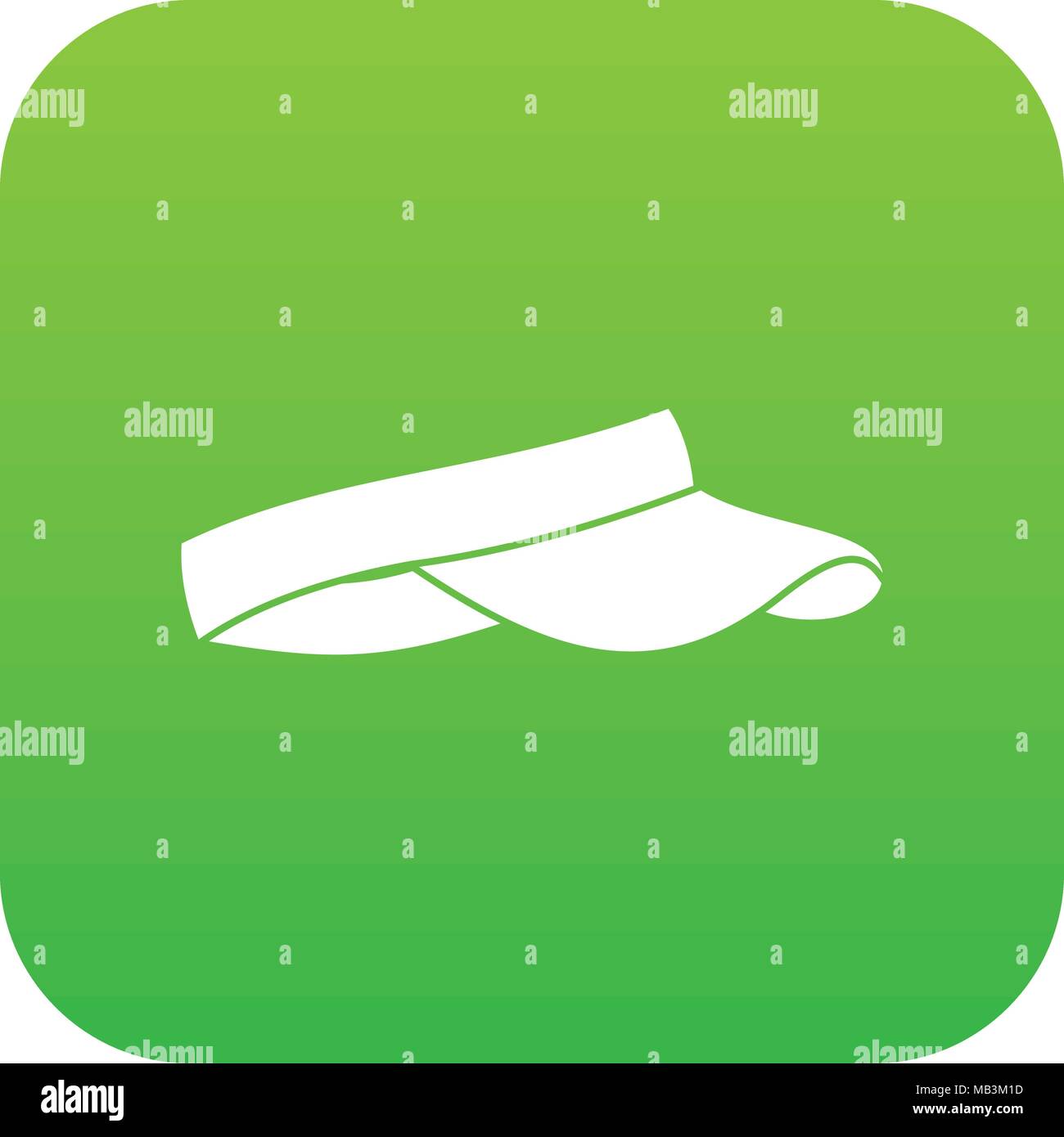 Golf visor icon digital green Stock Vector Image & Art Alamy