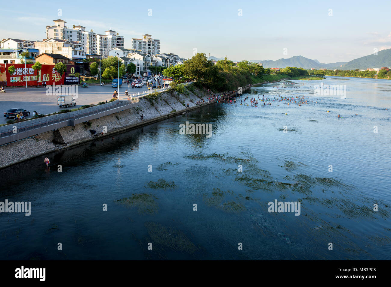 Li Jiang river in Guilin City Stock Photo