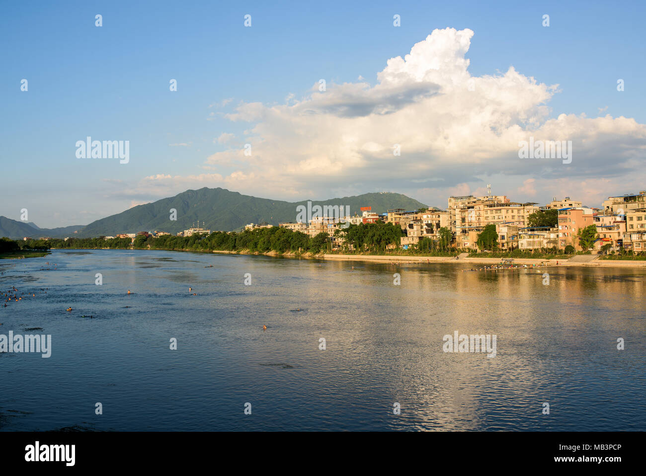 Li Jiang river in Guilin City Stock Photo