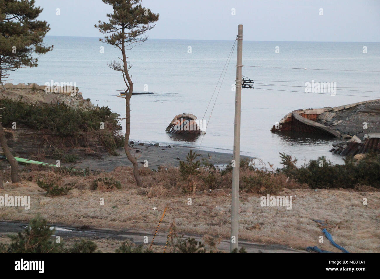 Tsunami Destruction Tohoku Japan March 2011 Stock Photo Alamy