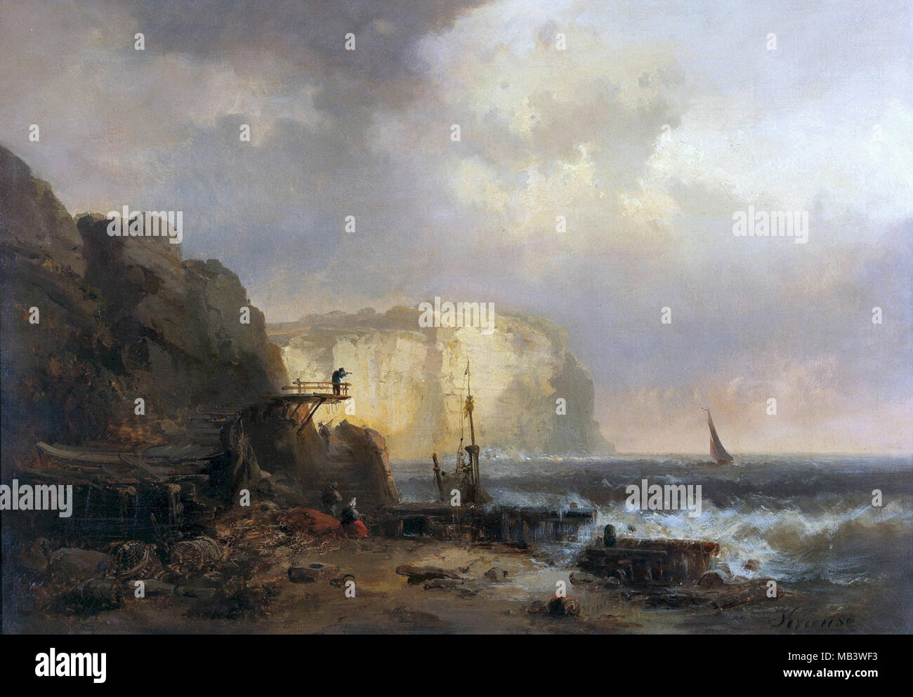 Krause Wilhelm August Leopold Christian - Dover Cliffs Stock Photo