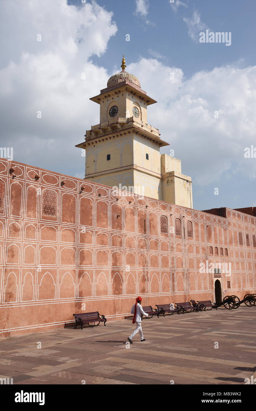 The clock tower in the City Palace, Jaipur, India Stock Photo Alamy