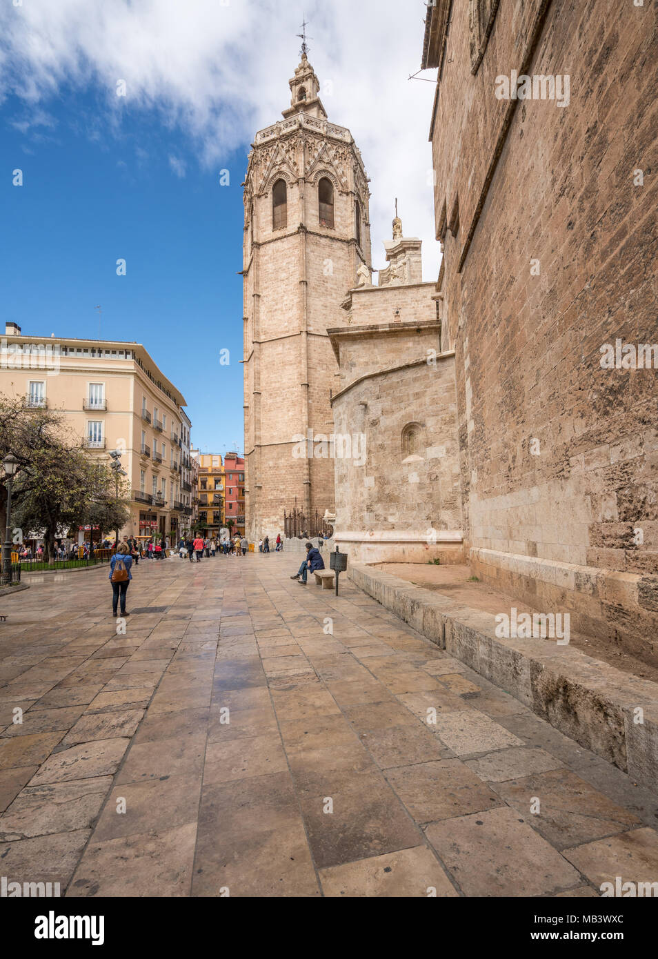 Cathedral entrance in Valencia Spain Stock Photo Alamy