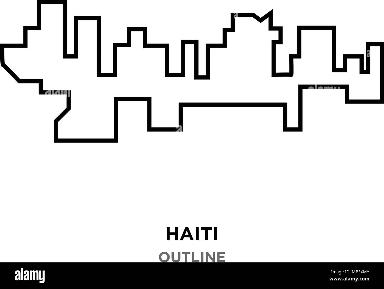 Haiti skyline Black and White Stock Photos & Images - Alamy