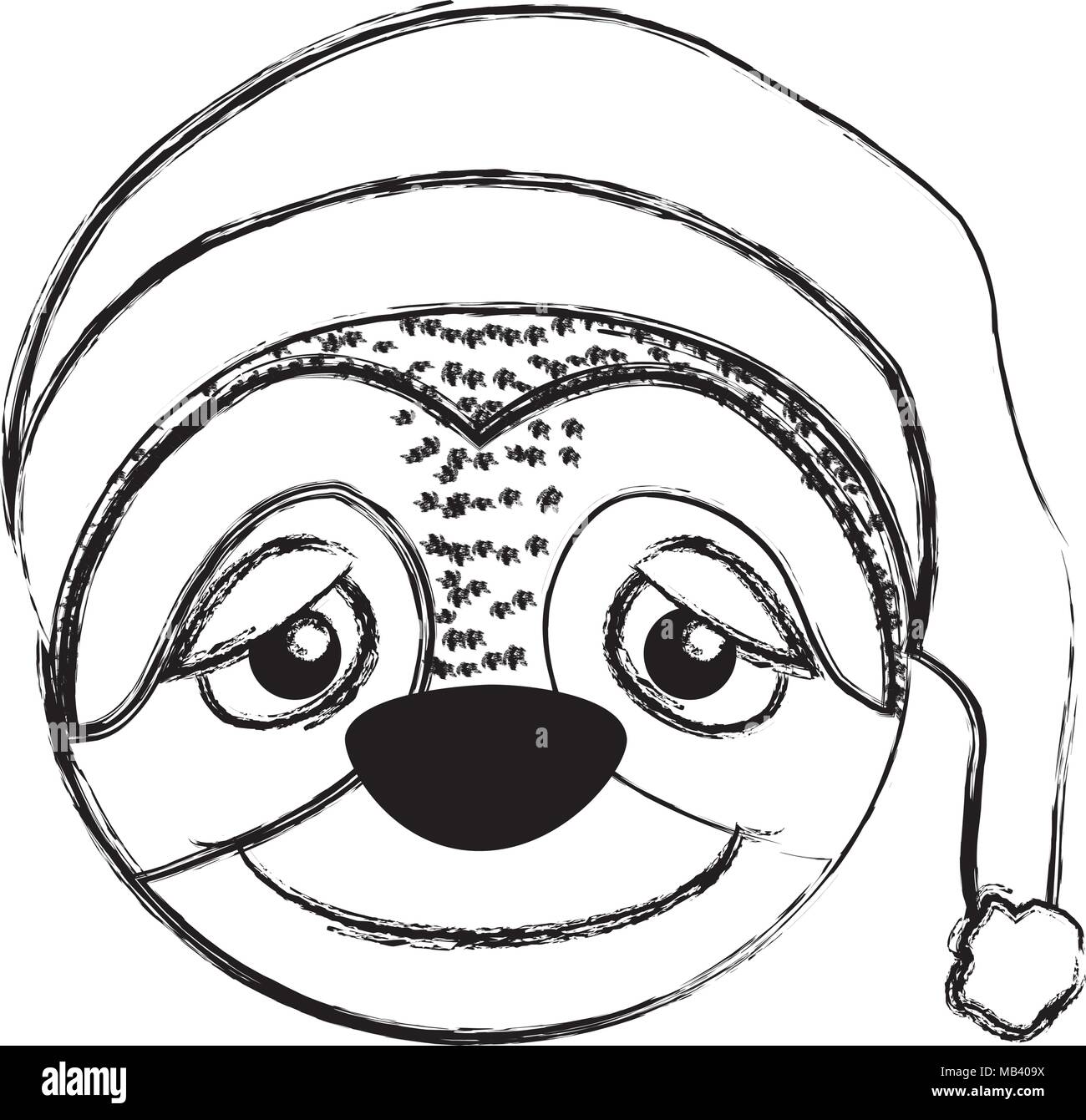 Lion Mask Clipart Black And White Christmas