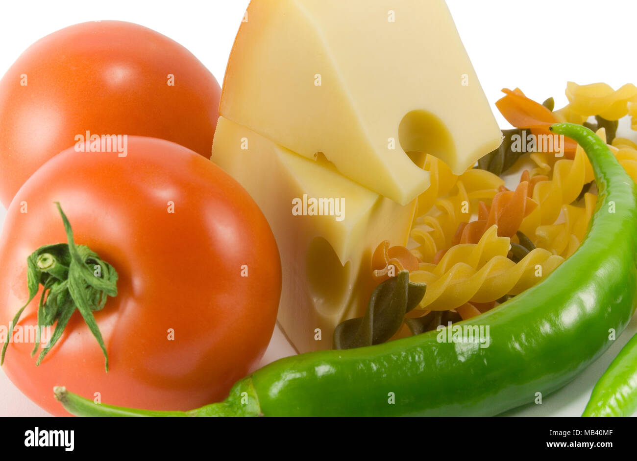 Cheddary Pasta And Vegetables