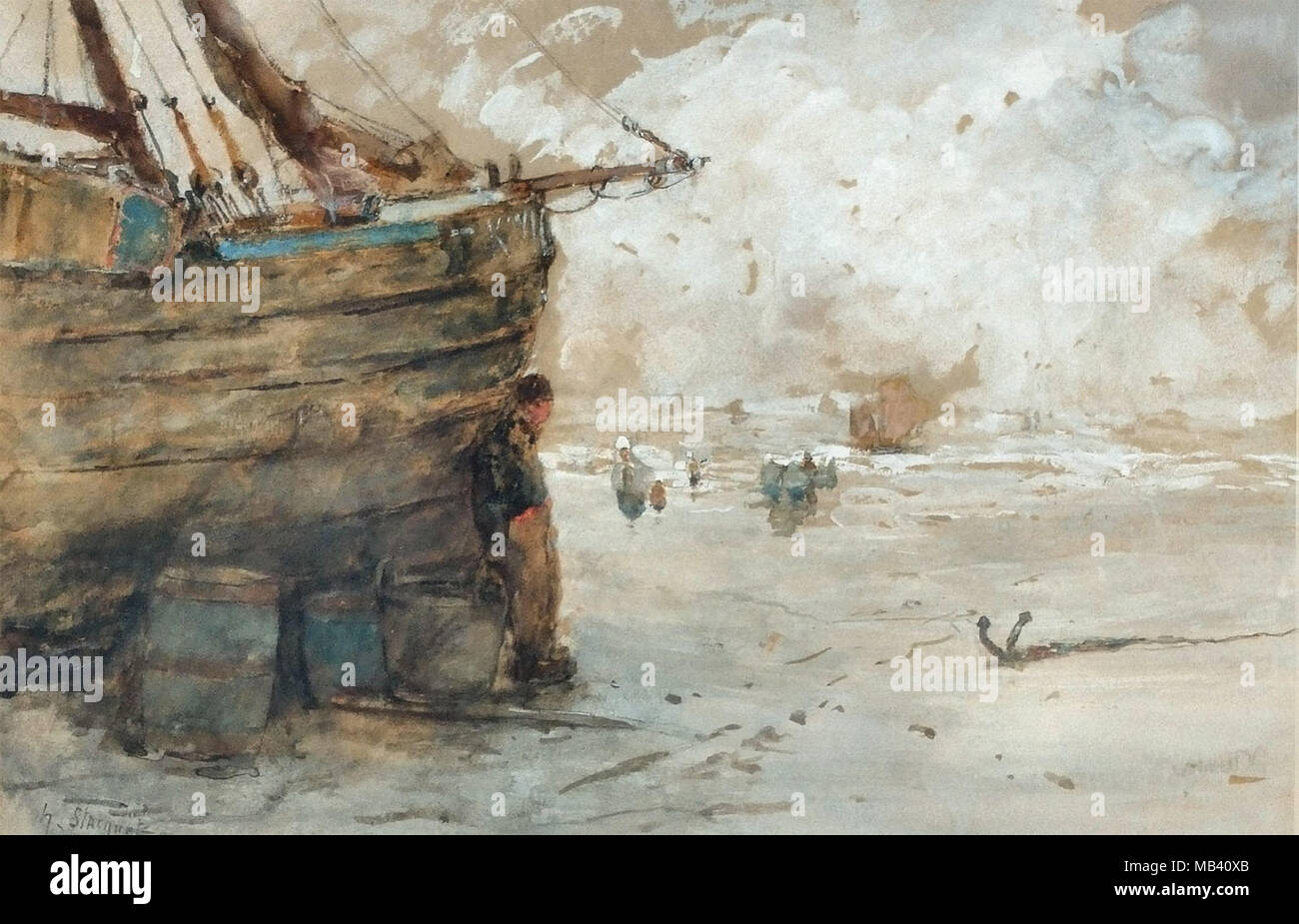 Stacquet Henry Bateau Echoue Stock Photo Alamy