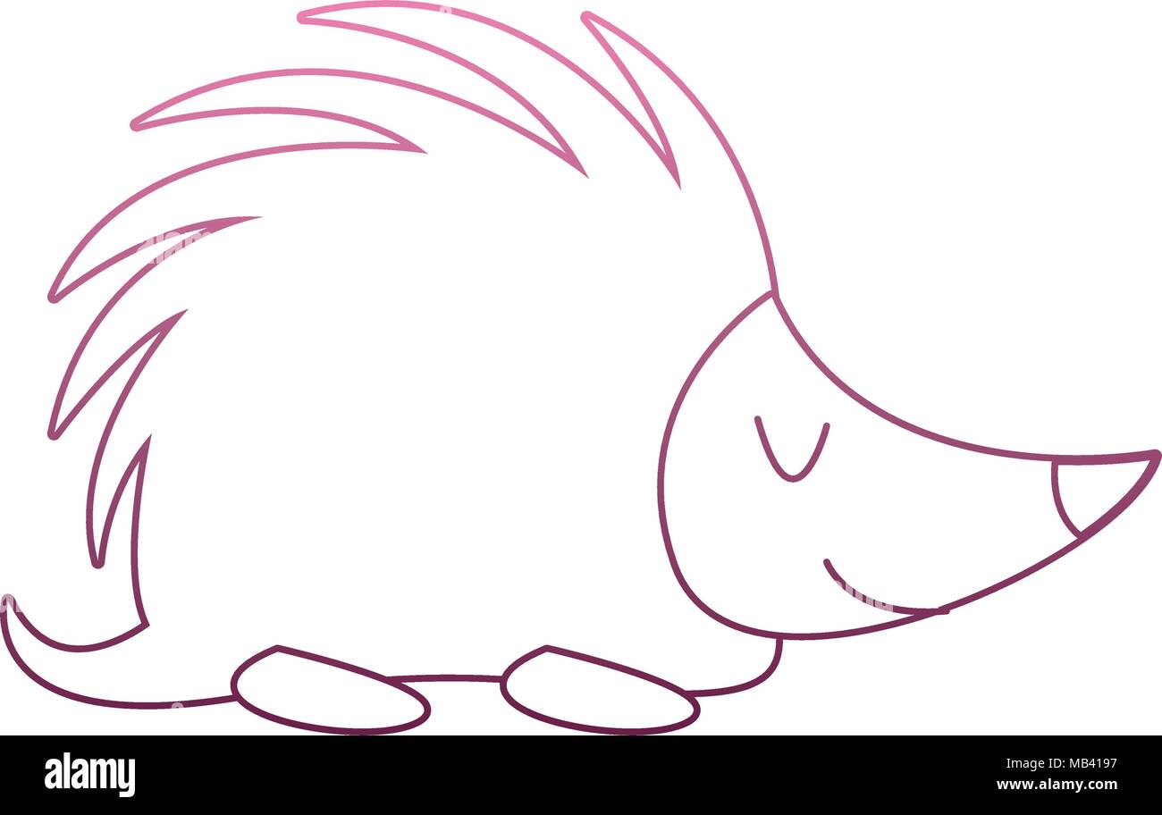 Cute Porcupine Cartoon Stock Vector Image And Art Alamy 
