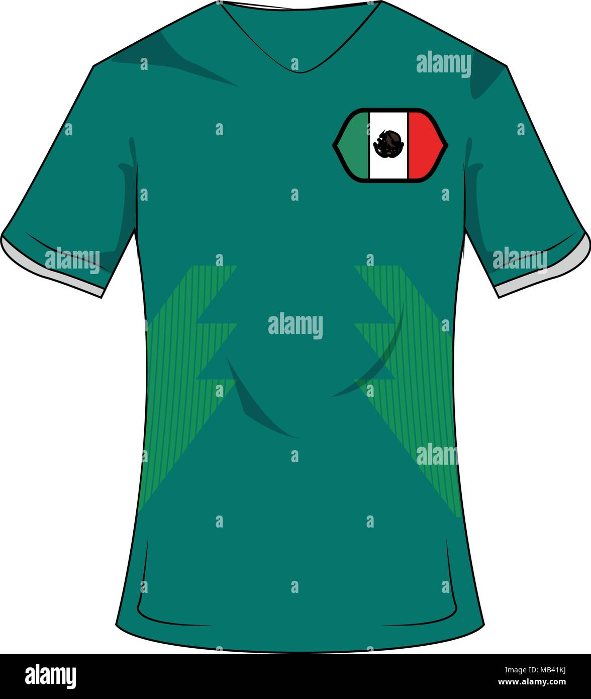 Mexico soccer team shirt Stock Vector Images Alamy