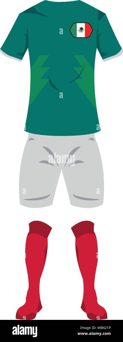 Mexico football shirt Stock Vector Images Alamy