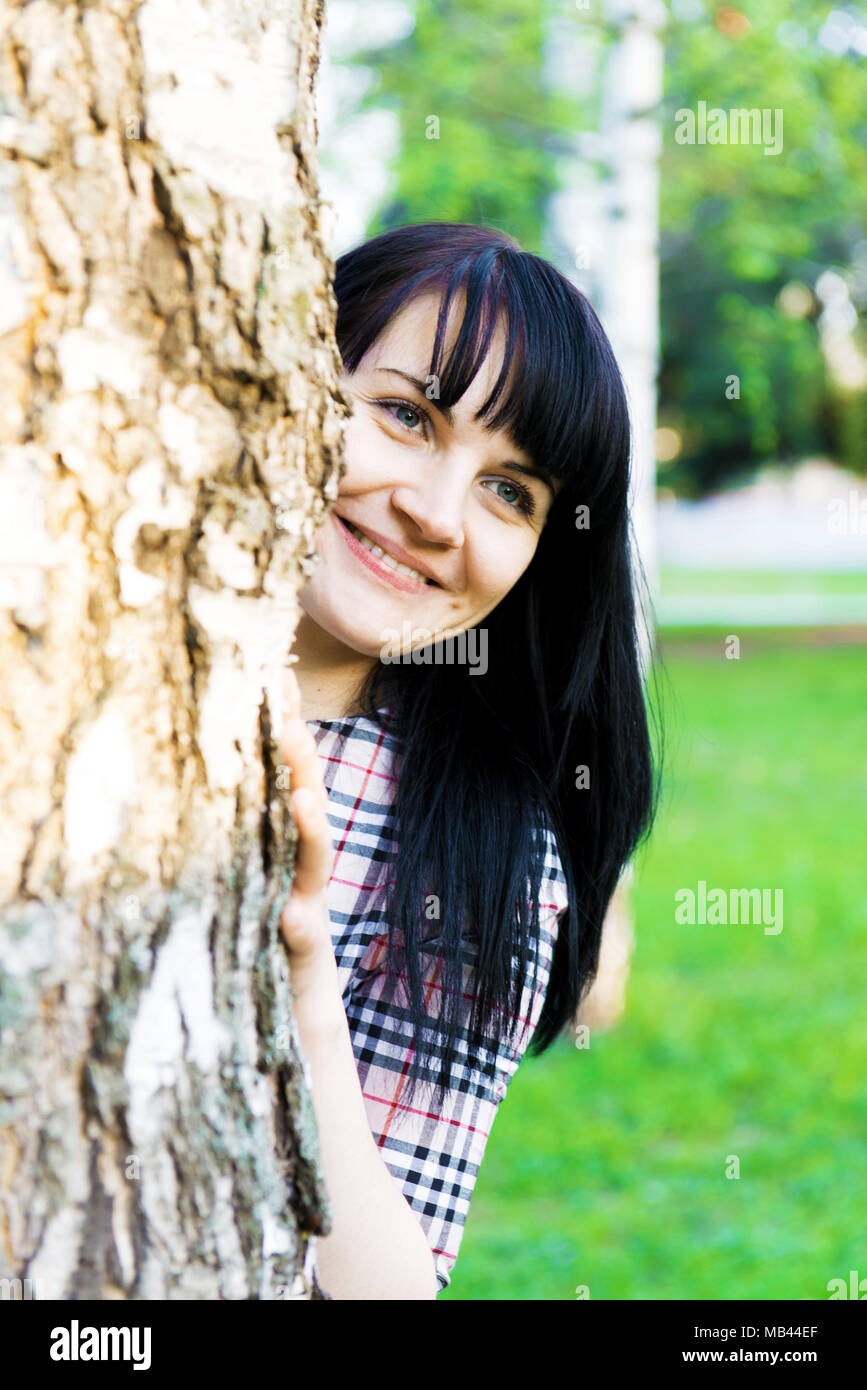Young brunette woman hi-res stock photography and images - Alamy
