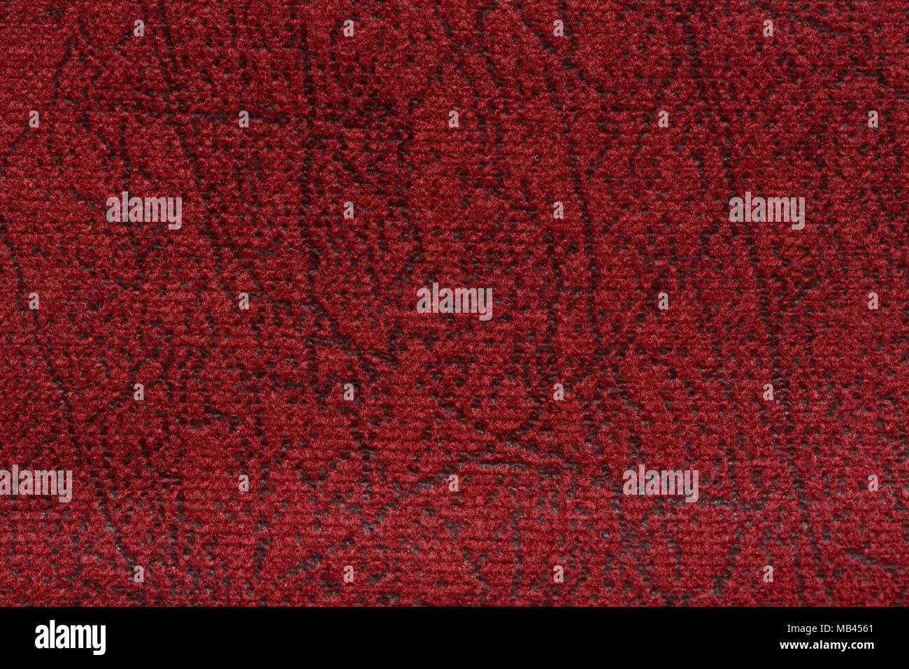 Awesome fabric texture in impressively red colour. Stock Photo