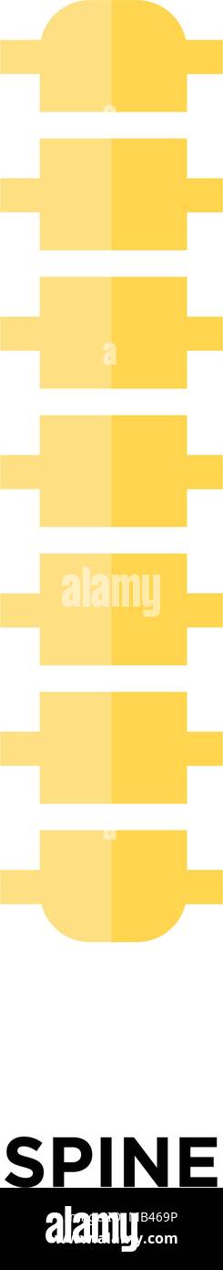 spine icon isolated on white background for your web, mobile and app ...