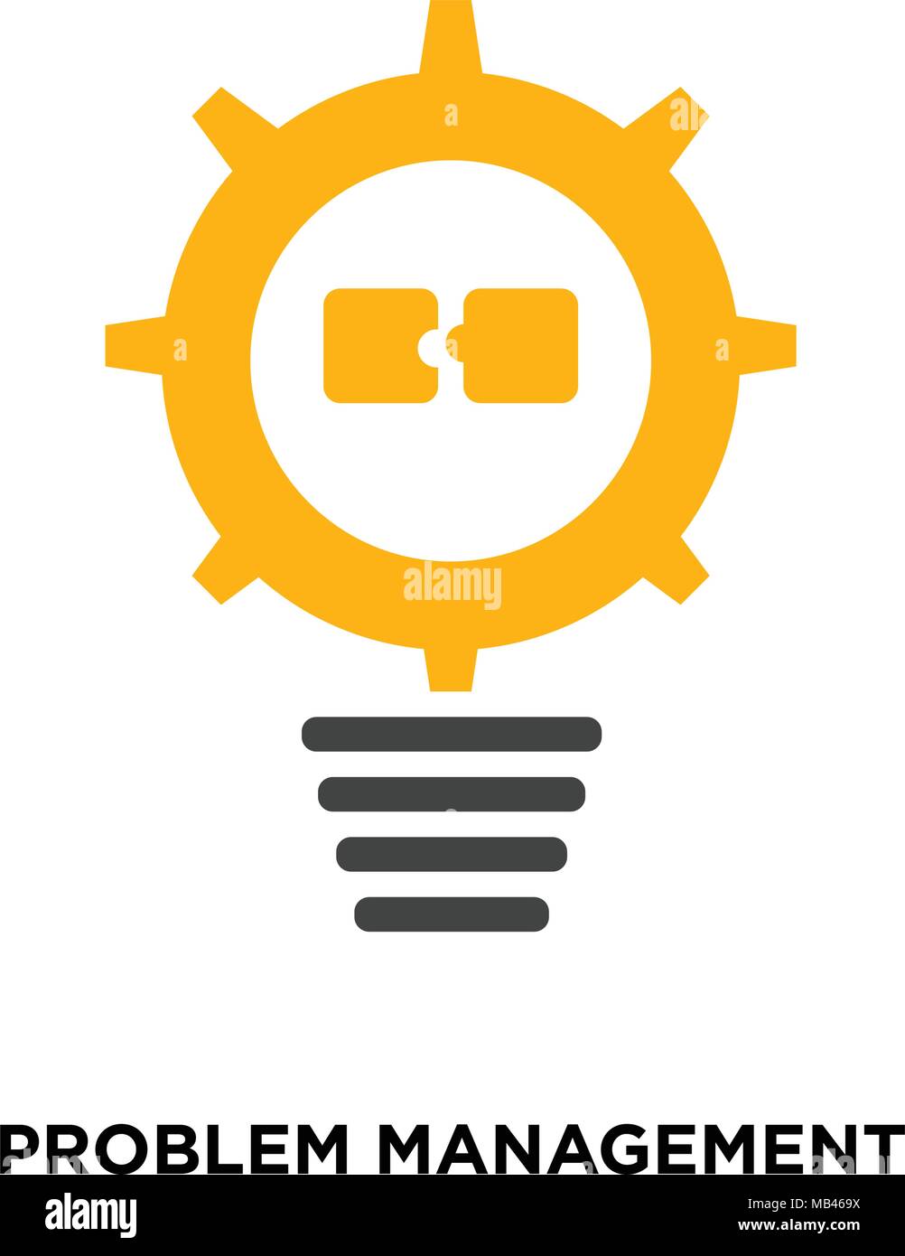 problem management icon isolated on white background for your web ...