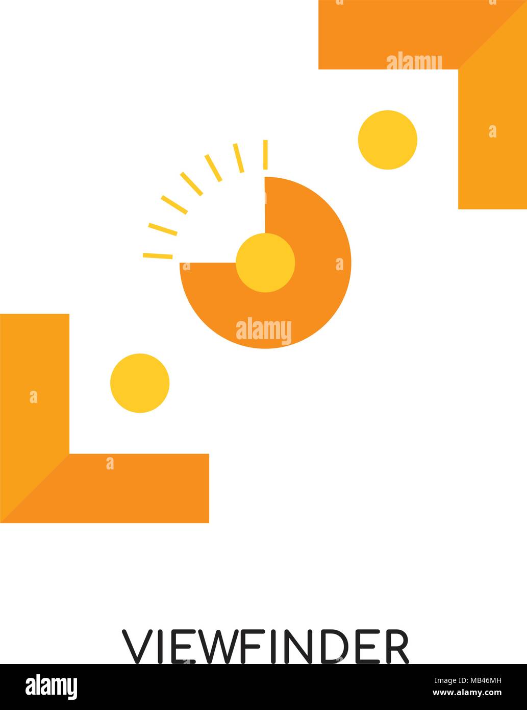 viewfinder logo isolated on white background for your web, mobile and