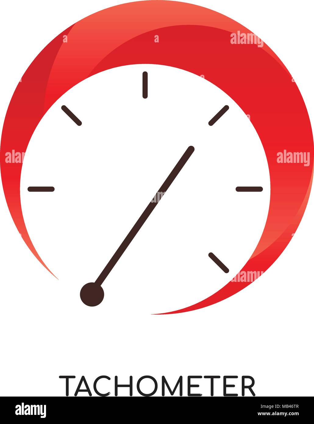tachometer logo isolated on white background for your web, mobile and