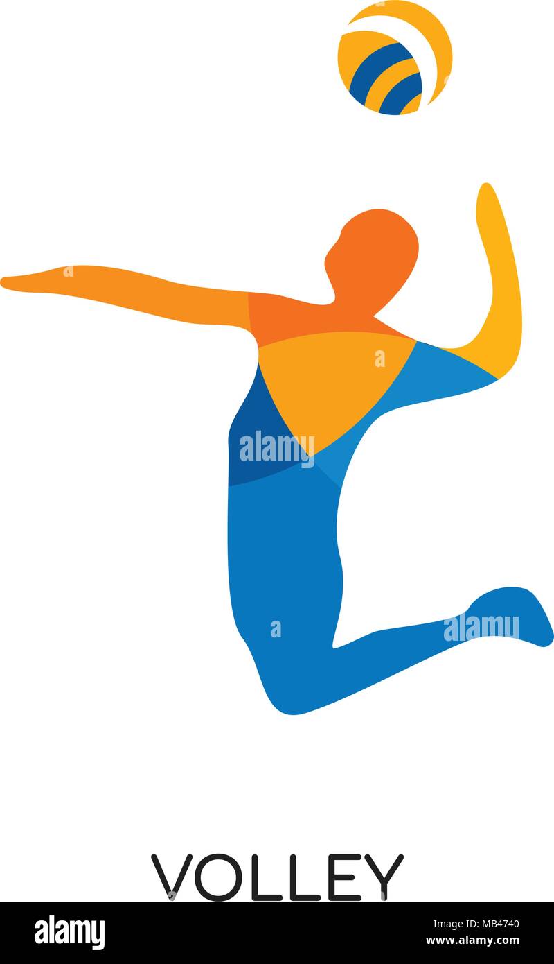 volley logo isolated on white background for your web, mobile and app  design Stock Vector Image & Art - Alamy