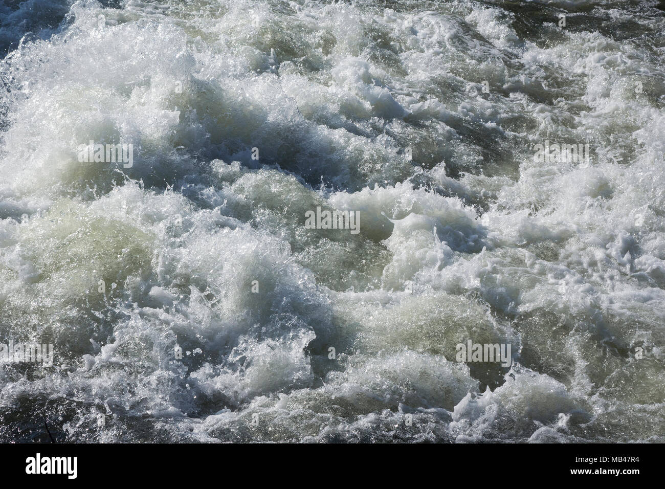 Turbulent water Stock Photo