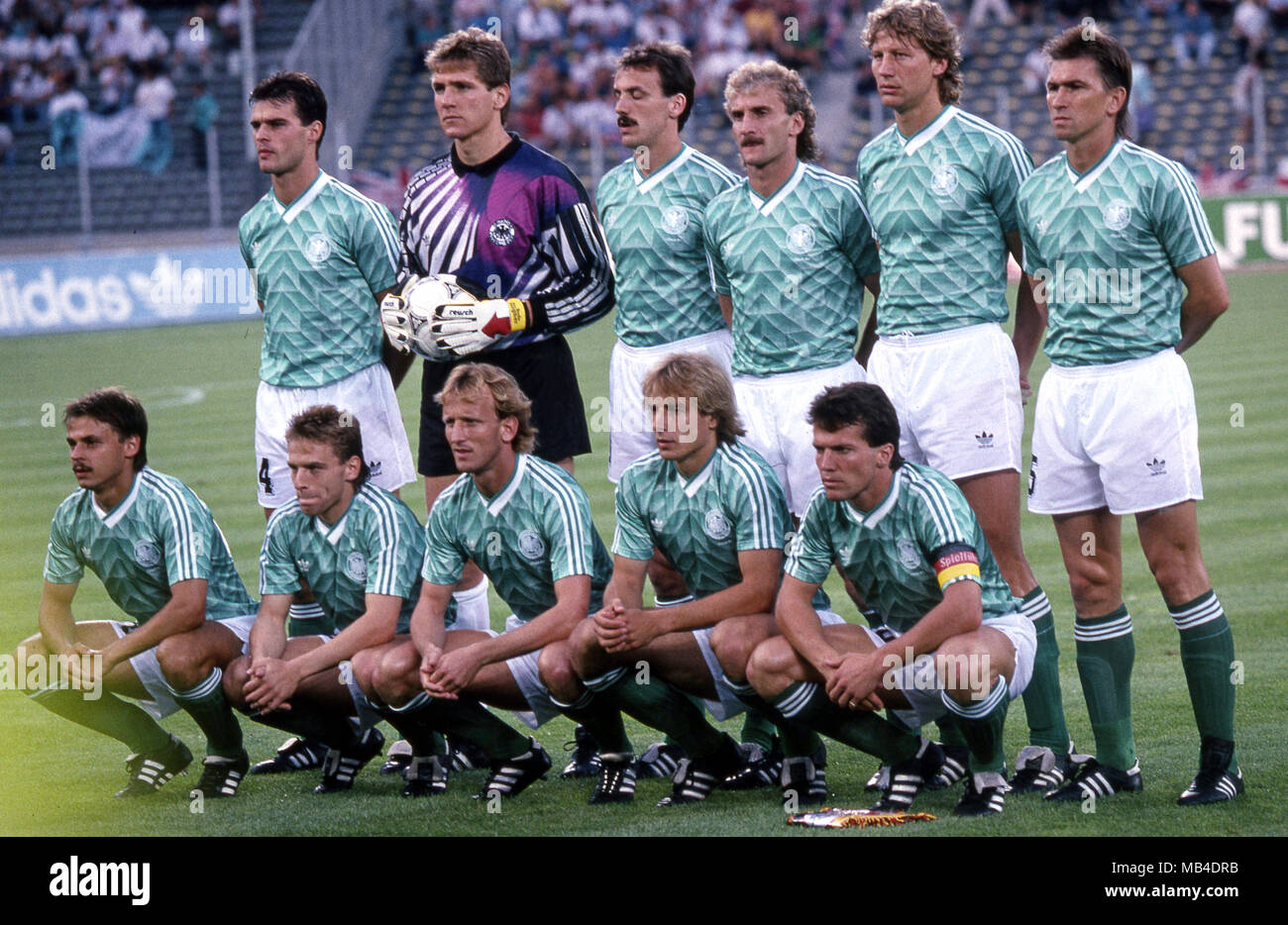 Germany world cup 1990 final hassler hi-res stock photography and