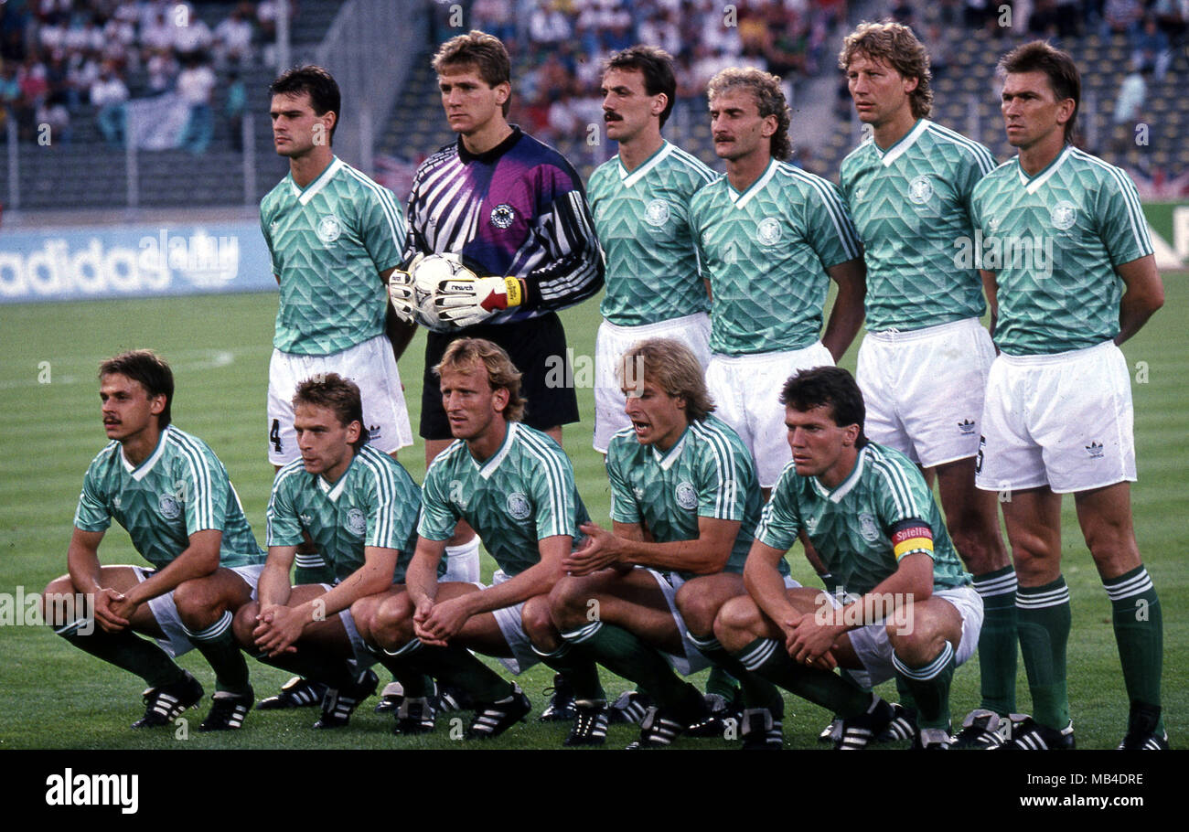 Germany world cup 1990 final hassler hi-res stock photography and
