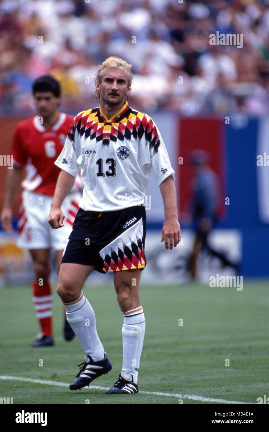 FIFA World Cup - USA 1994 10.7.1994, Giants Stadium, New York/New Jersey.  World Cup Quarter Final, Bulgaria v Germany. Rudi Vler - Germany Stock  Photo - Alamy