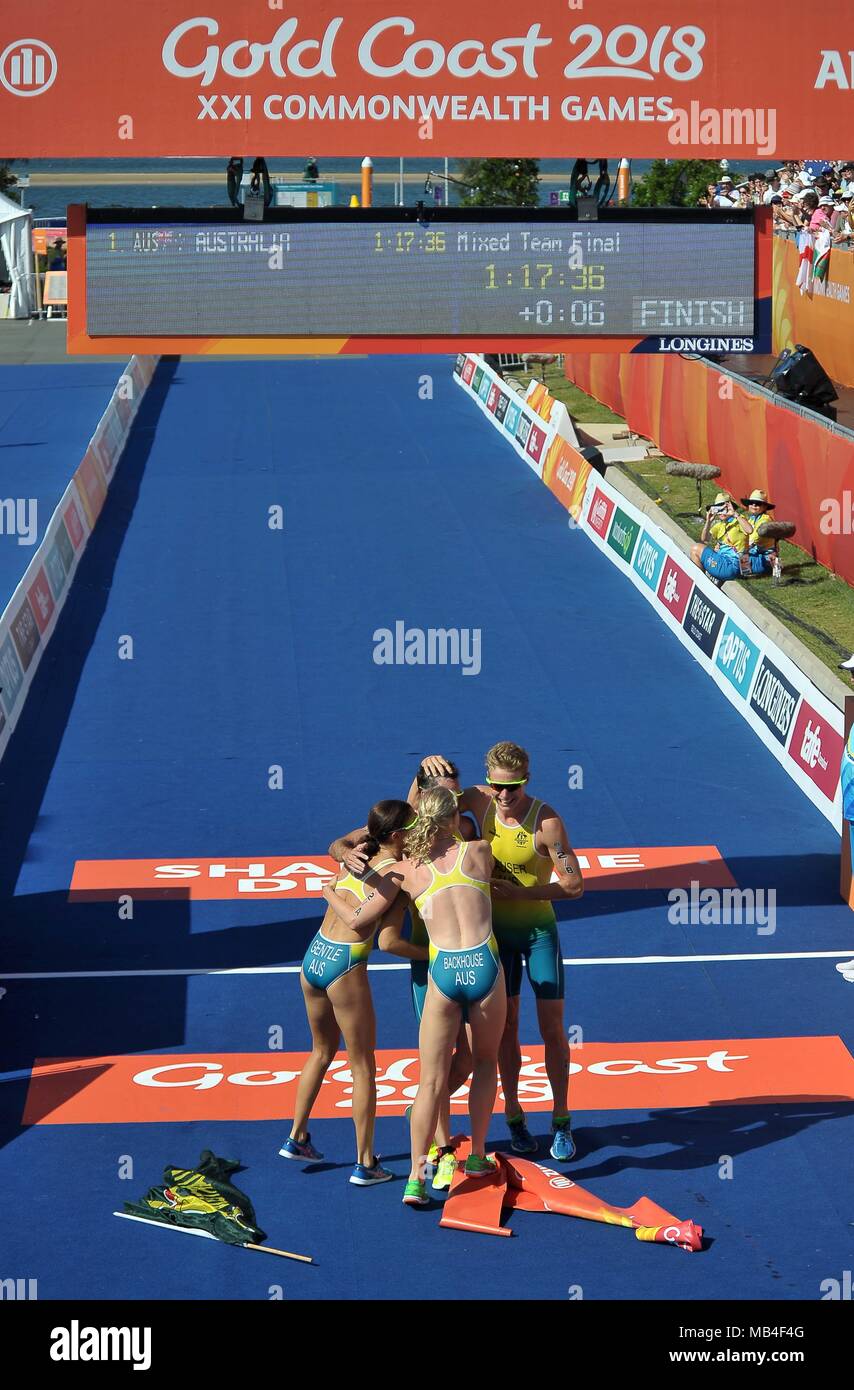 Queensland, Australia. 7th April 2018. . Team triathlon. XXI