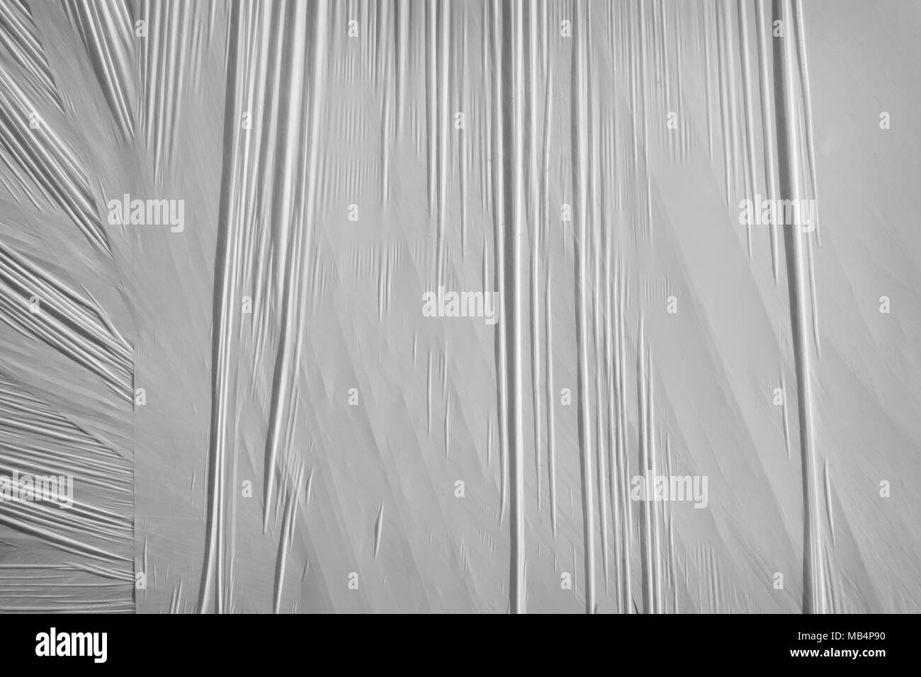 Gray background from a thin packing material Stock Photo
