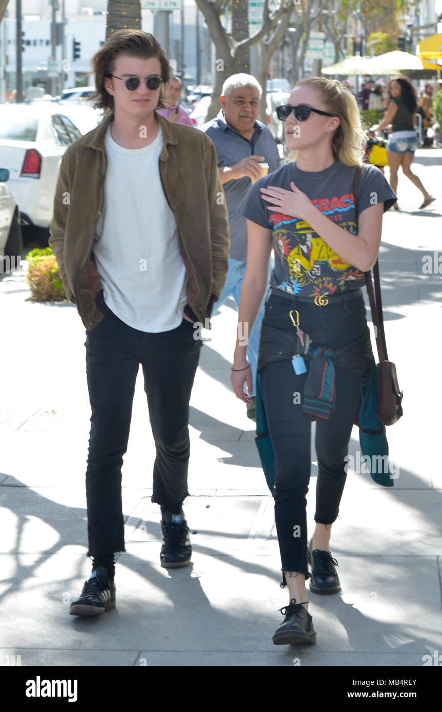 Joe Keery Goes Out With His Girlfriend Maika Monroe For A Morning Coffee Run In Beverly Hills
