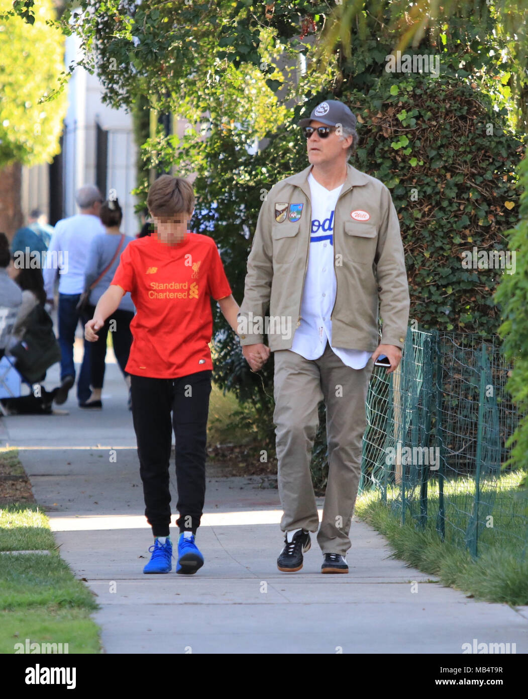 Will Ferrell spends the day out with his son Mattias Featuring: Will