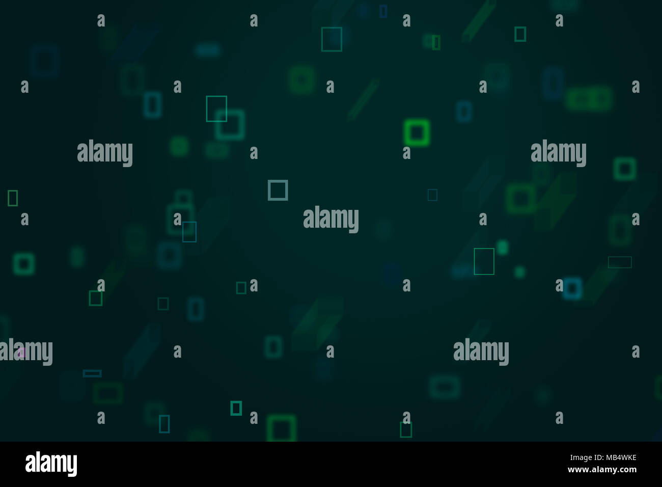 Random square & rectangle shape, digital generative art for web page ...