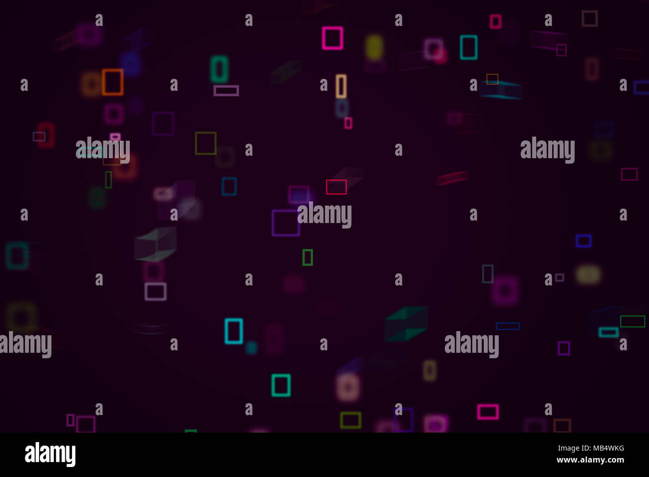 Random square & rectangle shape, digital generative art for web page ...