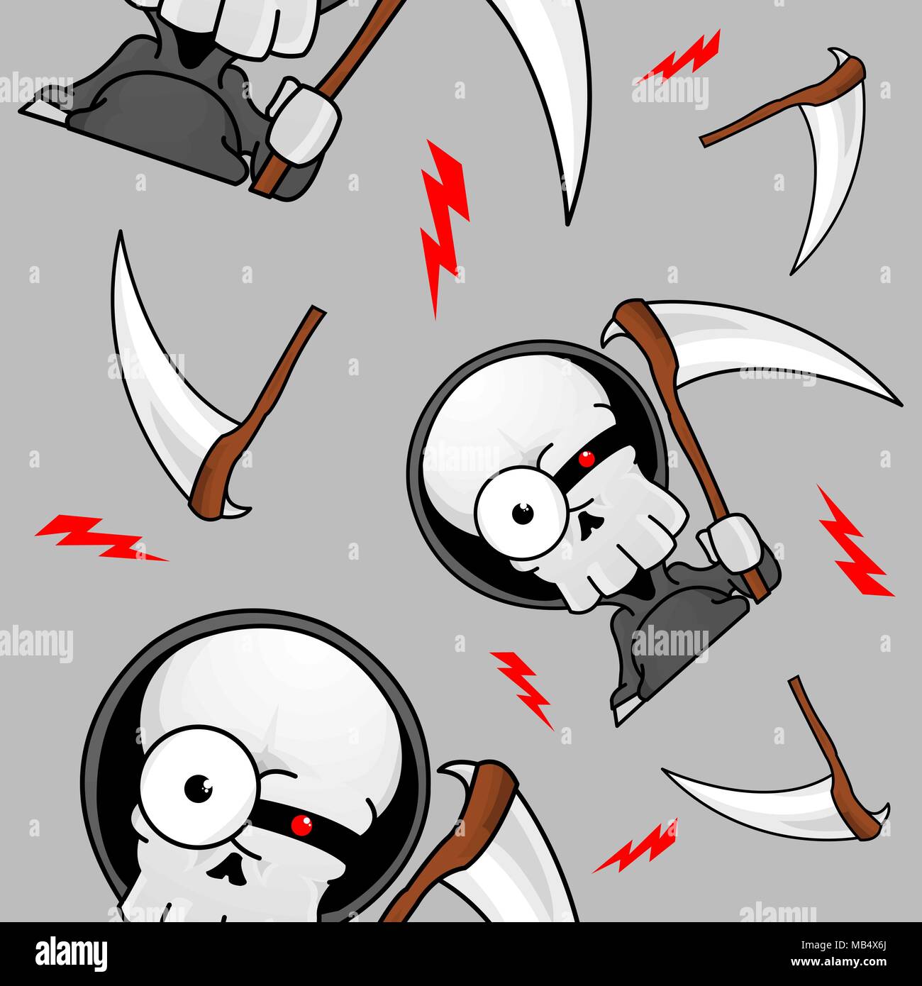 grim reaper scythe pattern