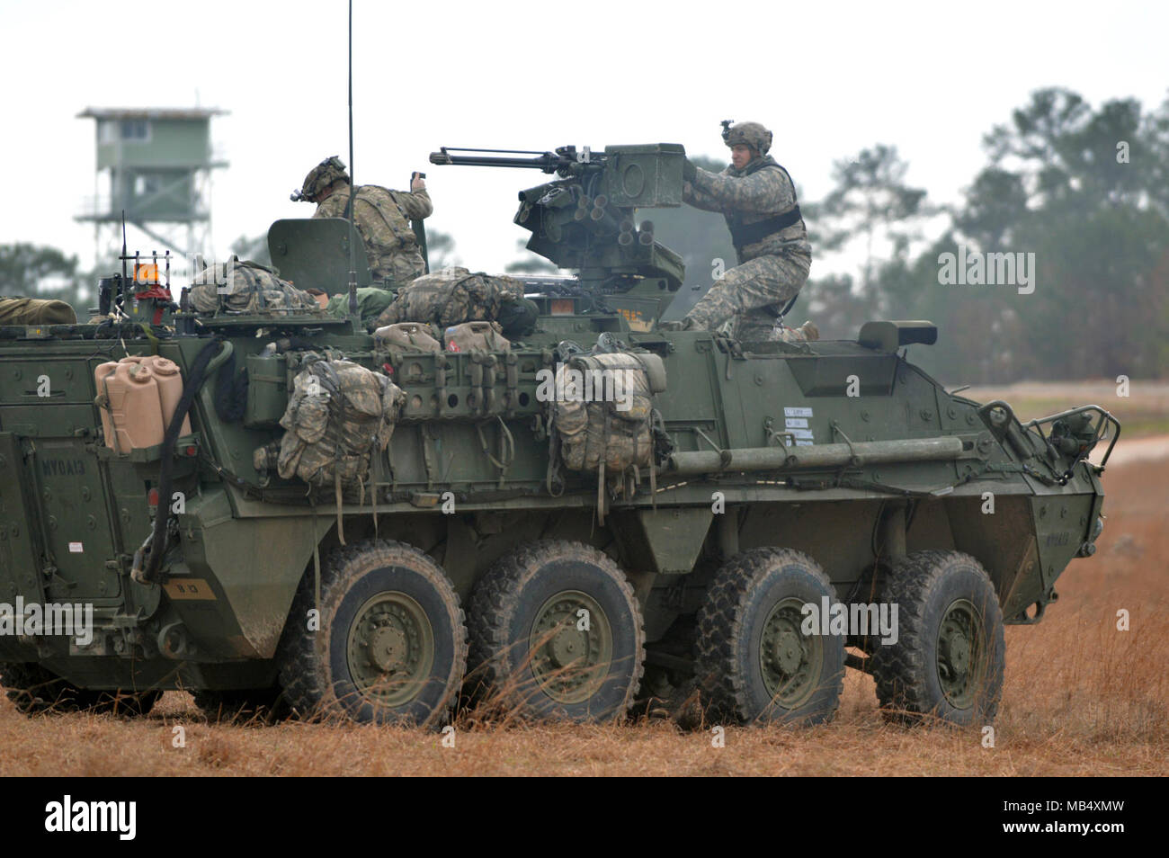 A Soldier assigned to the 2nd Stryker Brigade Combat Team, 2nd 