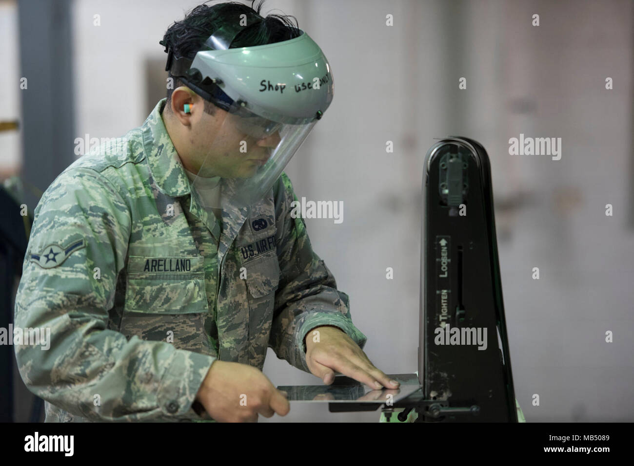 U.S. Air Force Airman Daniel Arellano, 18th Equipment Maintenance ...