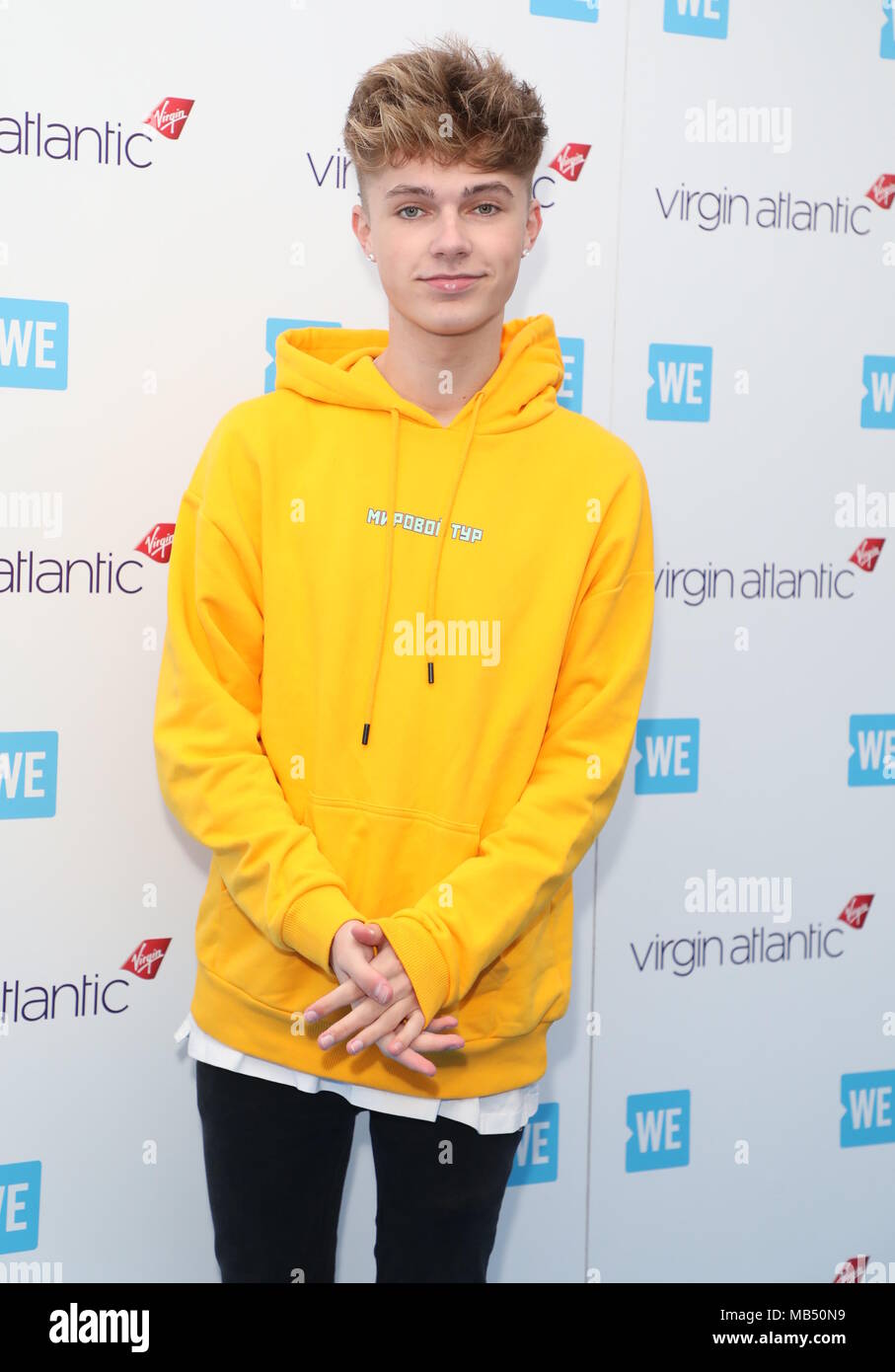 WE Day UK - Arrivals  Featuring: HRVY, Harvey Leigh Cantwell Where: London, United Kingdom When: 07 Mar 2018 Credit: Lia Toby/WENN.com Stock Photo