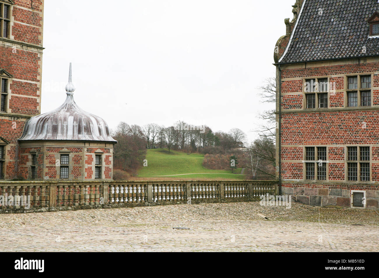 Building inside the castle, Hillerod, Denmark Stock Photo