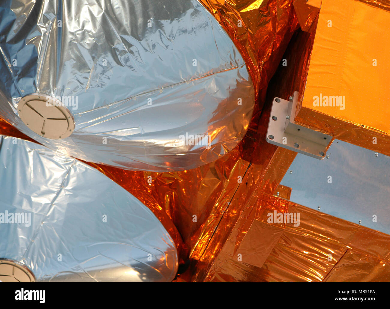Artificial satellite detail Stock Photo