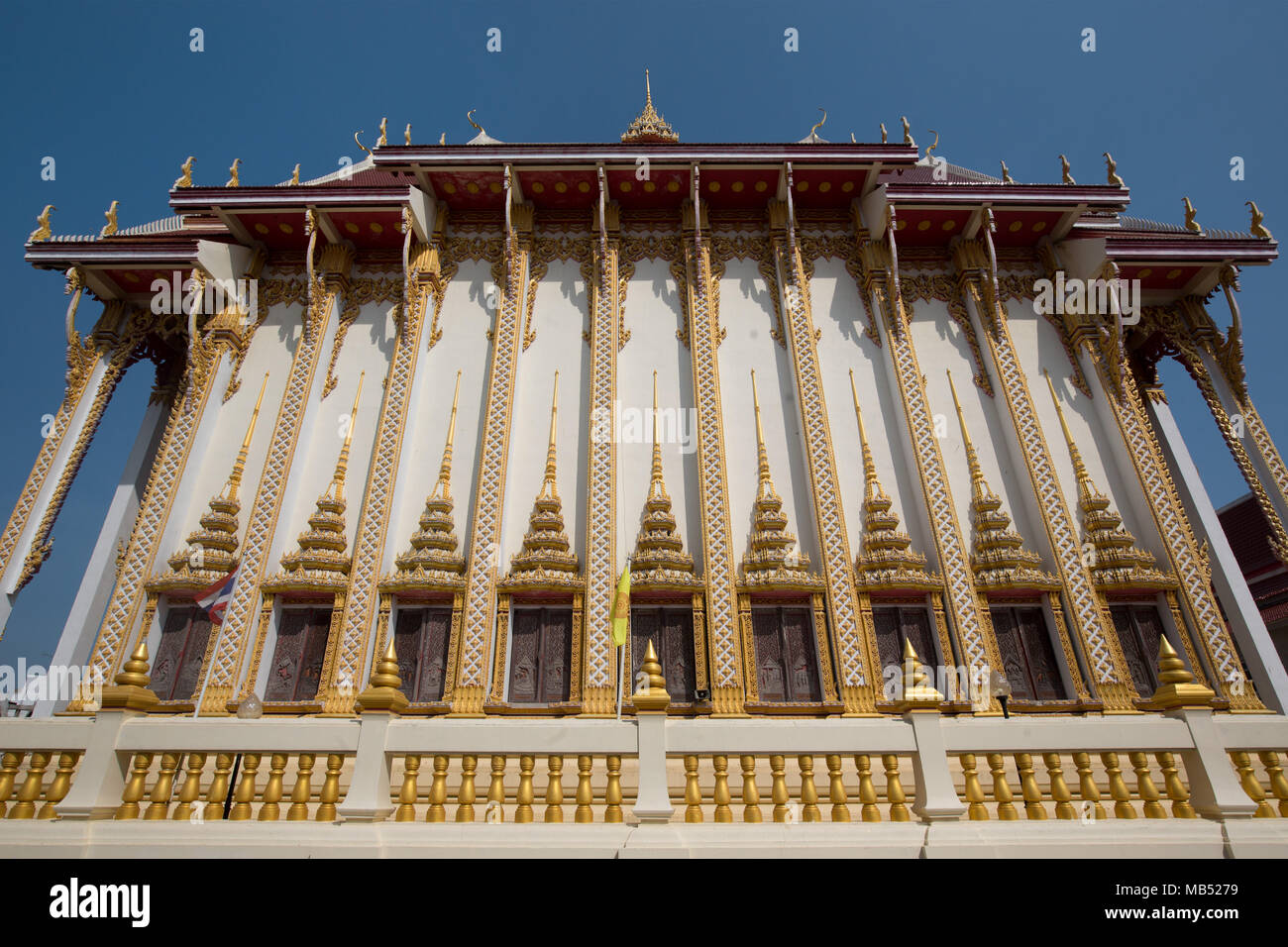 Saint Bot, Temple Wat That At Bueng, Khon Kaen, Isan, Thailand Stock Photo