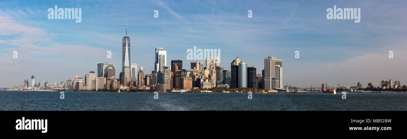 Skyline of New York City, New York, USA Stock Photo