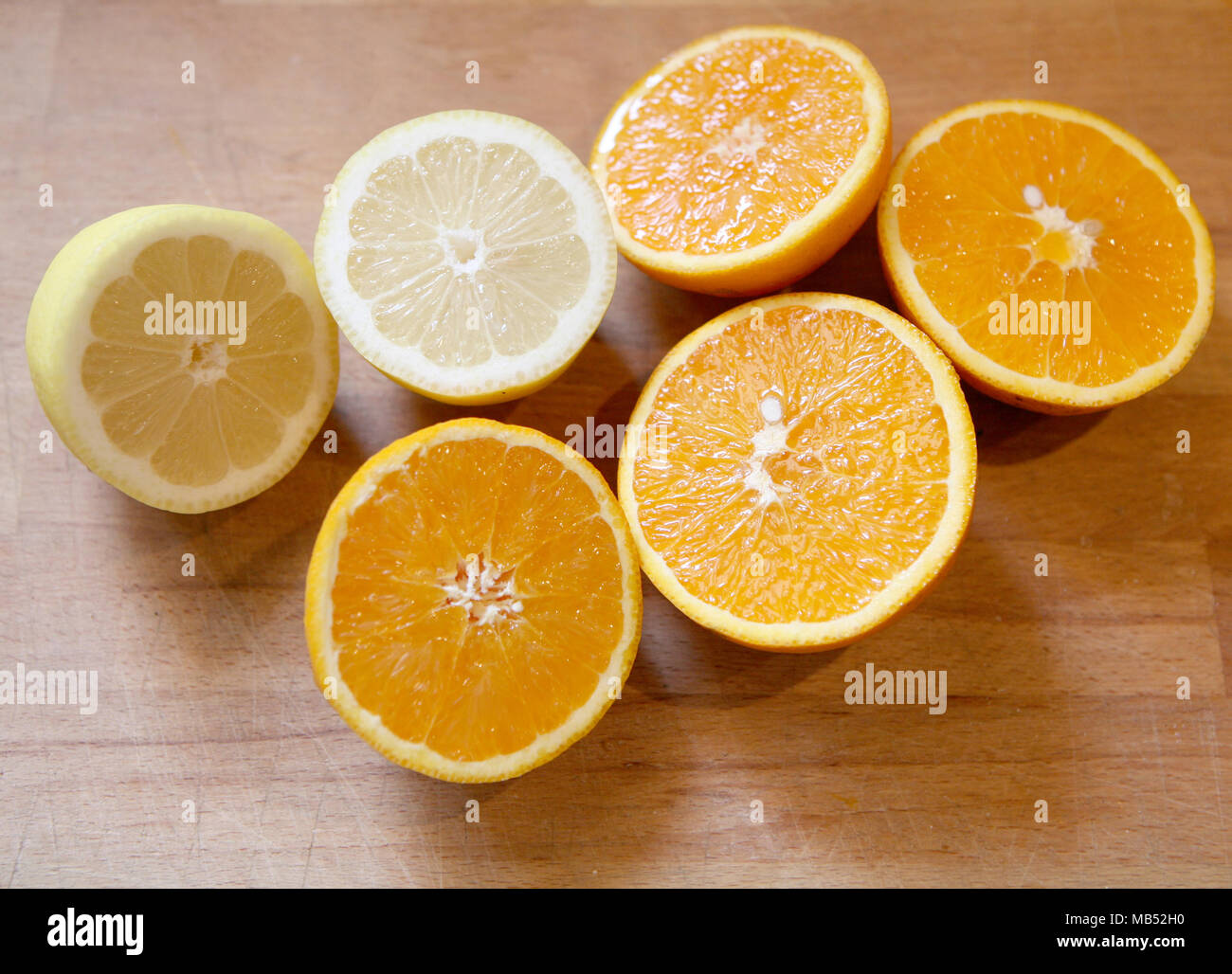 Oranges and lemons Stock Photo