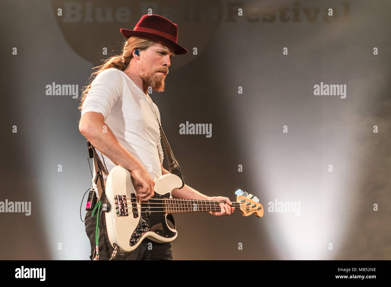 The Irish alternative rock band Walking on Cars live at the 25th Blue Balls  Festival in Lucerne, Switzerland Patrick Sheehy Stock Photo - Alamy