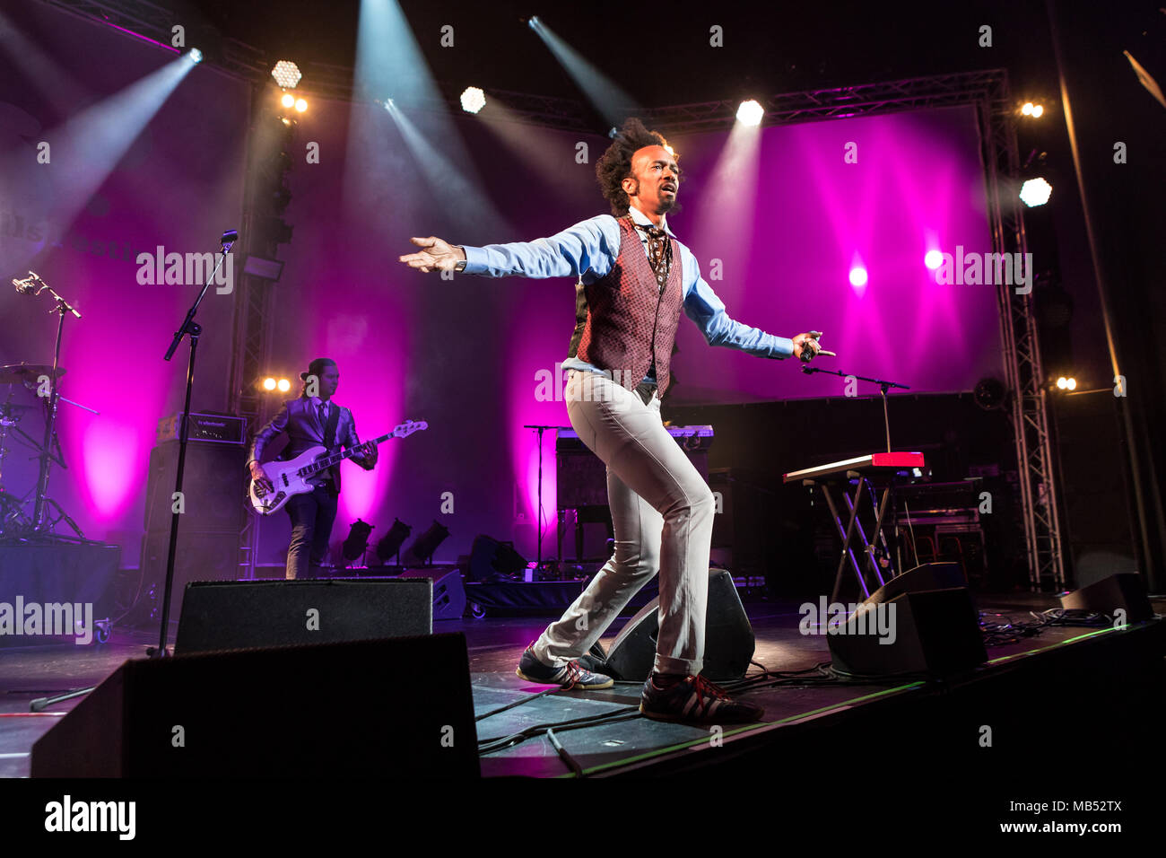 The American singer and songwriter Fantastic Negrito live at the 25th Blue Balls Festival in Lucerne, Switzerland Stock Photo