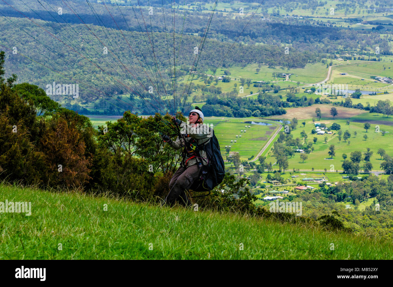 Paragliding of Mount Tamborine, Queensland, Australia Stock Photo Alamy