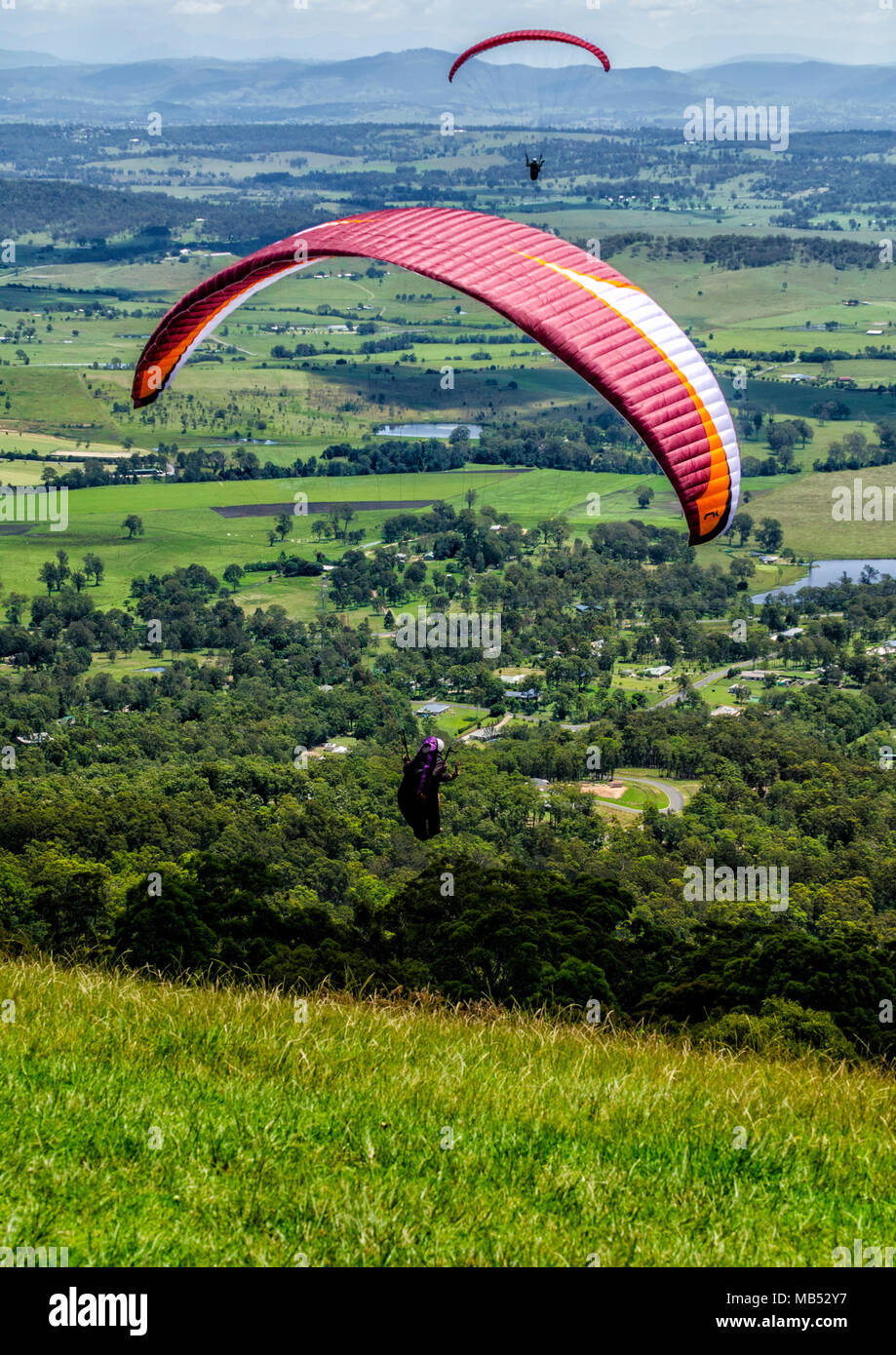 Paragliding of Mount Tamborine, Queensland, Australia Stock Photo Alamy